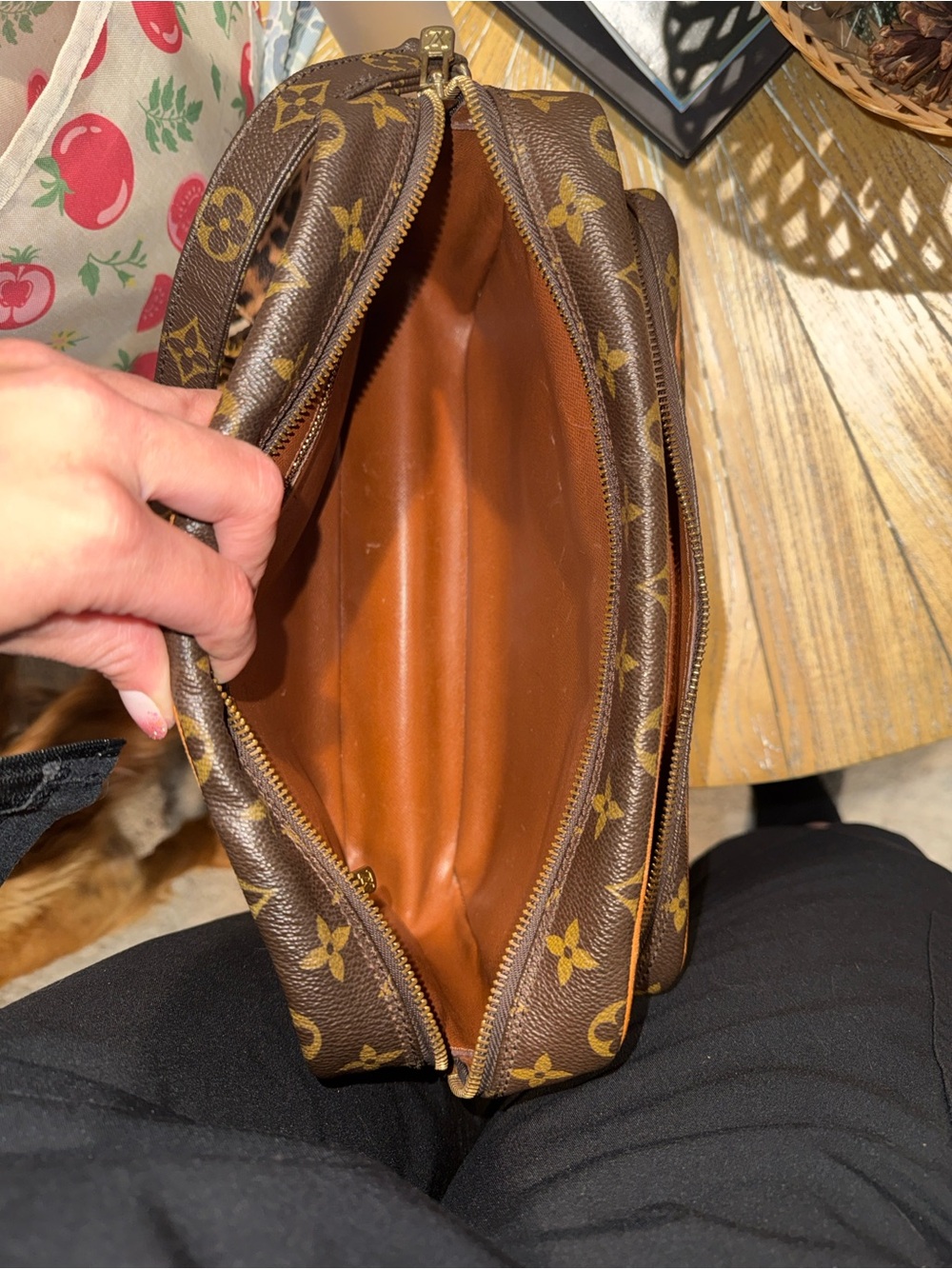 Louis Vuitton Monogram Canvas Adjustable Shoulder Strap in Brown and Tan - Picture 6 of 8